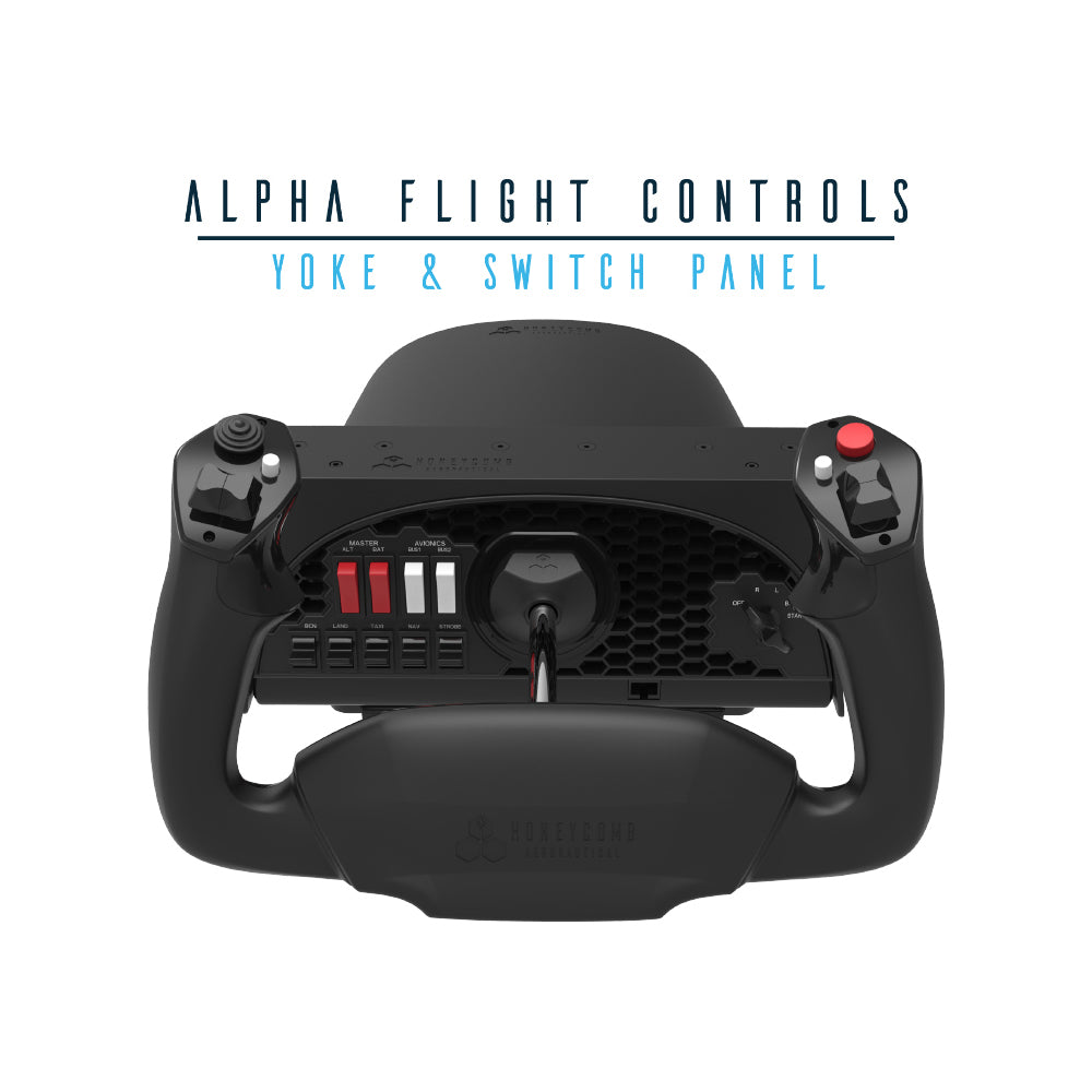 Alpha Flight Controls Yoke & Switch Panel
